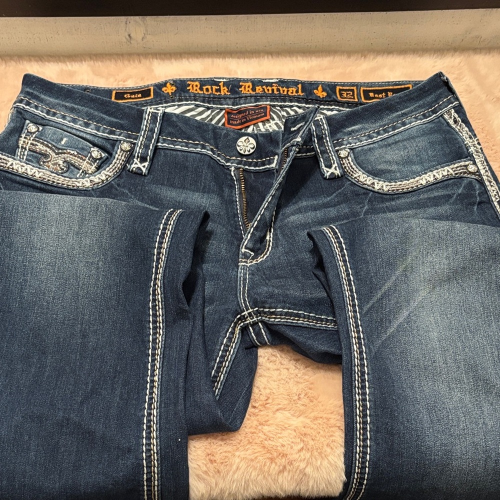 Rock Revival Women's Dark Blue Boot Cut Jeans